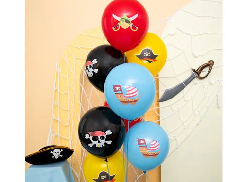 Kalózok latex lufi - 30 cm - 8 db.