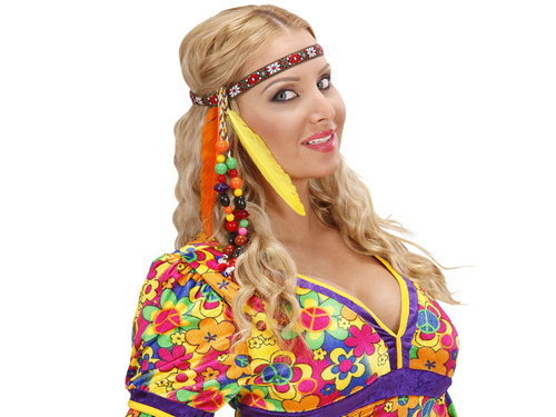 Hippi fejpánt gyöngyökkel