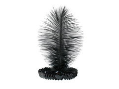 Retro tollas fejpánt fekete - 1 db.