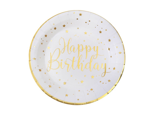 Boldog születésnapot tányérok - 22,5 cm - 10 db.