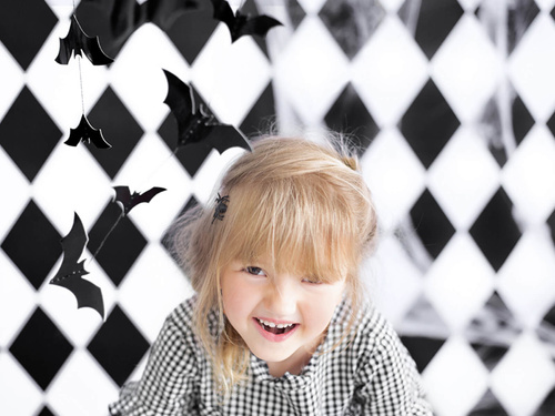 Fekete denevér függő dekoráció - 150 cm - 1 db.