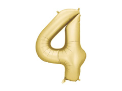 Fólia lufi arany szám 4 - 86 cm - 1 db.