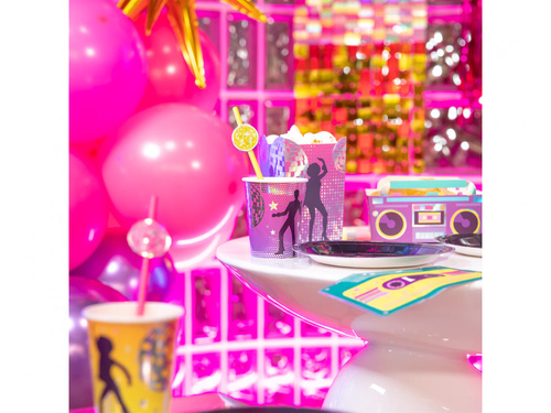 Retro Disco papírpoharak - 220 ml - 6 db.