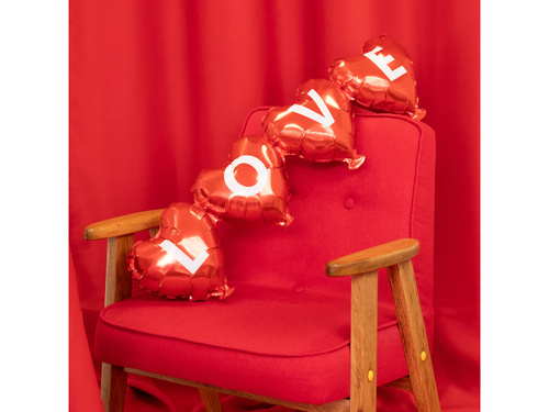 Szerelmes szívek lufi füzér - 101 x 27 cm