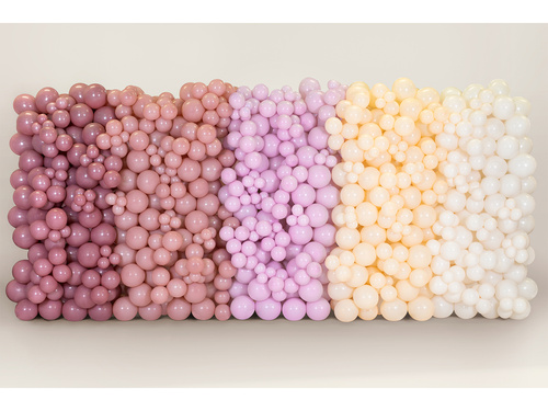 Pasztell latex léggömbök sötét piszkos rózsaszín - közepes - 100 db.