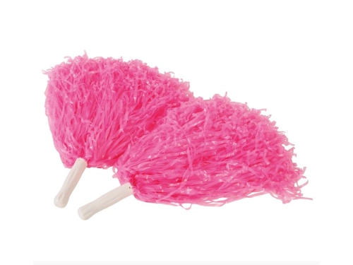 Rózsaszín pomponlány pomponok - 2 db.