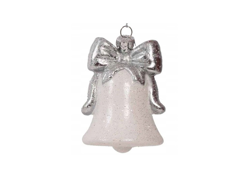 Karácsonyfadísz Fehér Csingiling - 9 cm - 1 db.