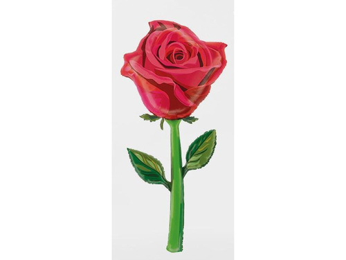 Piros rózsa fólialufi - 166 cm - 1 db.