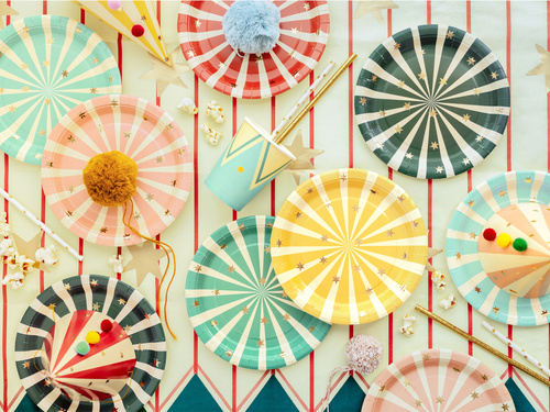 Papírtányérok Circus - 18 cm - 6 db.