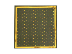 Olívazöld papírszalvéta arany pöttyökkel - 33 cm - 20 db.