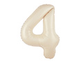Fólialufi krémszínű lufi 4-es szám - 100 cm - 1 db.