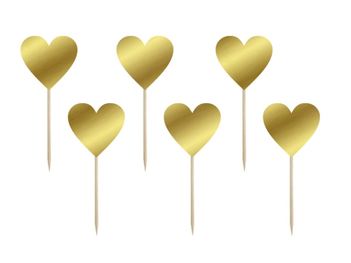 Szívecskés tortabevonó - 6 db.