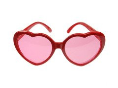 Szív szemüveg piros - 1 db.
