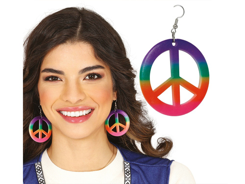 Pacyfka fülbevaló színes - 1 pár