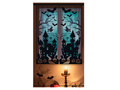 Kísértetház ablakdekoráció Halloweenre - 1 db.