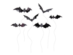 Halloween denevér cupcake picks - 6 db.