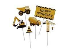 Cupcake Picks Construction - 6 db.