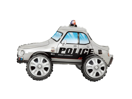 Ezüst Rádió Autó fólialufi - 65 cm - 1 db.