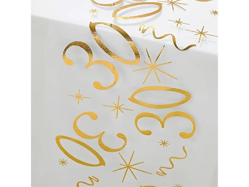 Nyomtatott asztali futó dekoráció 30. születésnapra - 28 cm x 5 m - 1 db.