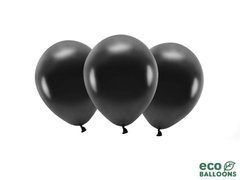 EKO fémezett latex lufi fekete - extra nagy - 10 db.