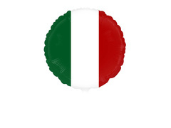 Olasz nemzeti zászló fólialufi - 46 cm - 1 db.