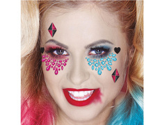 Veszélyes lány öntapadós arcmatricák - 1 op.