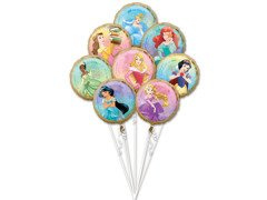 Princess fóliás léggömbcsokor - 1 kpl.