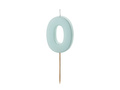 Kék nullás gyertya - 0 - 1 db.