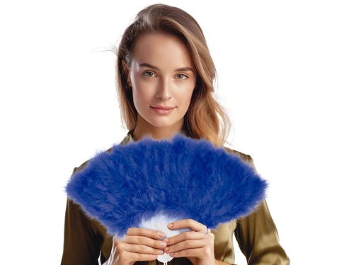 Kék tollas legyező - 1 db.