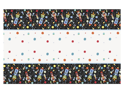 Kozmosz születésnapi terítő - 137 x 213 cm - 1 db.