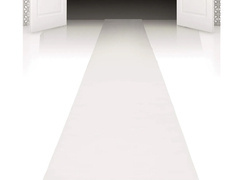 Fehér szőnyeg dekoráció - 4,5 m - 1 db.