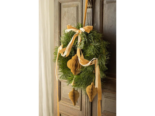 Velúr szalag, hideg arany, 25 mm / 10 m, 1 db.