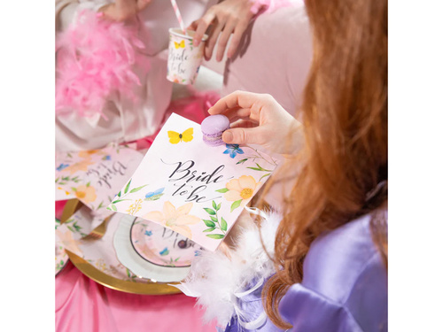 Bride To Be virágos szalvéták - 33 cm - 10 db.