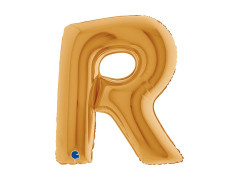 Fólia lufi R betű arany - 40" - 1 db.