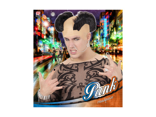 Fekete punk irokéz (dupla irokéz)