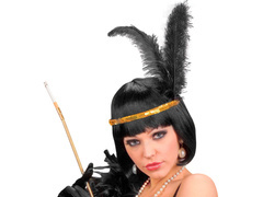 Retro arany toll és flitteres fejpánt - 1 db.