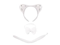 Fehér cica szett - 1 kpl.