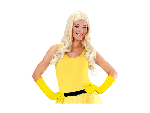 Neonsárga hosszú kesztyű 40 cm