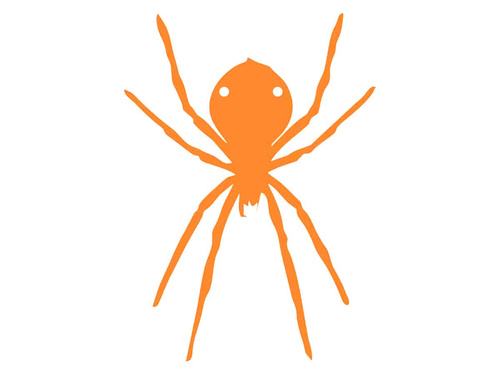 Halloween papírpók 13-15 cm - 1 db.