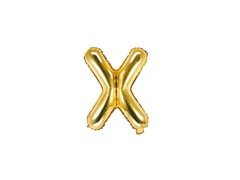 Fólia lufi "X" betű arany - 35 cm