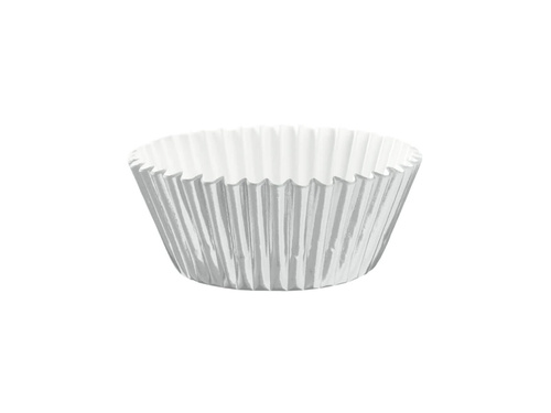 Ezüst cupcake liners - 100 db.