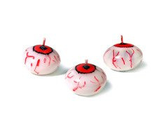 Lebegő gyertya Szem - 4 cm - 3 db