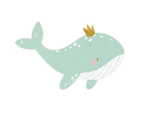 Bálna születésnapi szalvéta - 16 x 10 cm - 20 db.