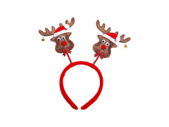 Rénszarvas fejpánt csengettyűkkel