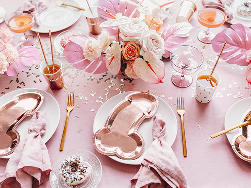 Same penis forever rózsaarany tányérok - 26,5 cm - 6 db.