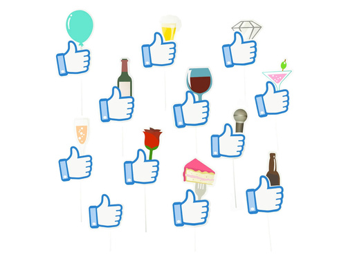 Fotó kellékek Tetszik! Tetszik a facebookról - 12 db.