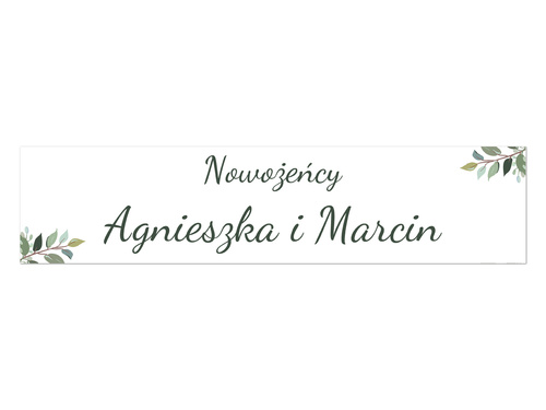 Személyre szabott rendszámtábla - 52 x 12 cm - 2 db.