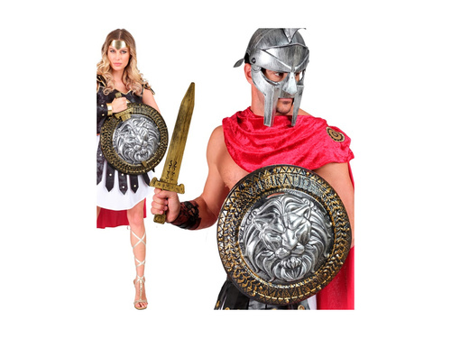 Oroszlánszív készlet - 44 cm-es pajzs és 48 cm-es kard