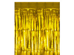 Aranyszínű fém ajtófüggöny - 100 x 200 cm