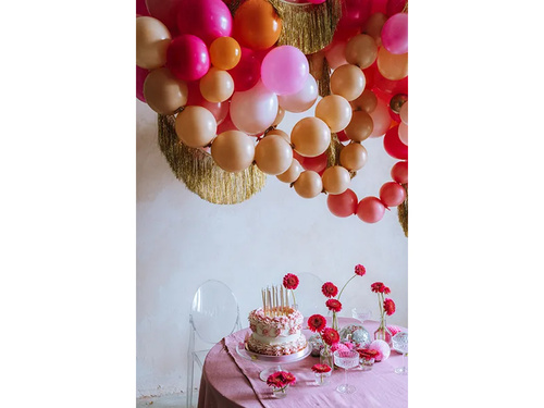 Világos rózsaszín pasztell csatlakozó lufi - 33 cm - 20 db.